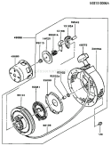 Page K Diagram and Parts List for FG200D GS00 Kawasaki Engine
