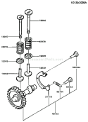 Page L Diagram and Parts List for FG200D GS00 Kawasaki Engine