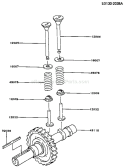 Page K Diagram and Parts List for FG270G AS01 Kawasaki Engine