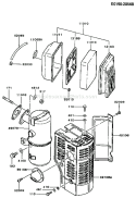 Page A Diagram and Parts List for FG300D BS13 Kawasaki Engine