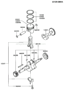 Page J Diagram and Parts List for FG300D BS13 Kawasaki Engine