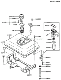 Page G Diagram and Parts List for FG300D BS13 Kawasaki Engine