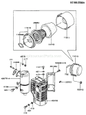 Page A Diagram and Parts List for FG300D BS16 Kawasaki Engine