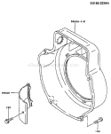 Page D Diagram and Parts List for FG300D BS16 Kawasaki Engine