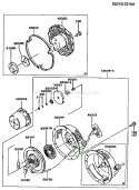 Page K Diagram and Parts List for FG300D CS12 Kawasaki Engine