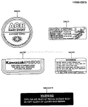 Page H Diagram and Parts List for FG300D CS12 Kawasaki Engine