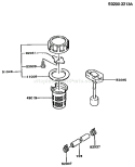 Page G Diagram and Parts List for FG300D EM81 Kawasaki Engine