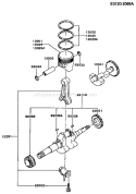 Page J Diagram and Parts List for FG300D ES03 Kawasaki Engine