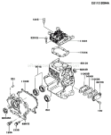 Page E Diagram and Parts List for FG300D BS05 Kawasaki Engine