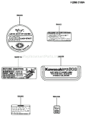 Page H Diagram and Parts List for FG300D ES03 Kawasaki Engine
