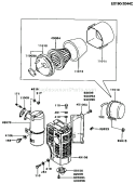 Page A Diagram and Parts List for FG300D FS01 Kawasaki Engine