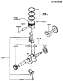 Part Location Diagram of 49119-6168 Kawasaki Crankshaft-Assembly