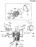 Page A Diagram and Parts List for FG300D HS00 Kawasaki Engine
