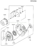 Page K Diagram and Parts List for FG300D HS00 Kawasaki Engine