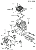 Page E Diagram and Parts List for FG300D HS00 Kawasaki Engine