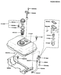 Page G Diagram and Parts List for FG300D HS00 Kawasaki Engine