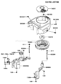 Page D Diagram and Parts List for FH381V AS25 Kawasaki Engine