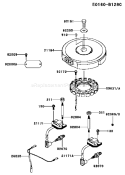 Page F Diagram and Parts List for FH381V AS29 Kawasaki Engine