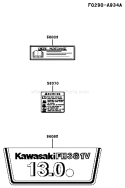 Page H Diagram and Parts List for FH381V AS09 Kawasaki Engine
