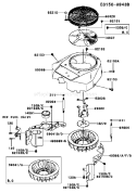 Page D Diagram and Parts List for FH381V BS01 Kawasaki Engine