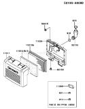 Page A Diagram and Parts List for FH381V BS11 Kawasaki Engine