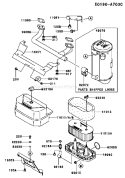 Page A Diagram and Parts List for FH381V BS20 Kawasaki Engine