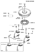 Page F Diagram and Parts List for FH381V CS02 Kawasaki Engine