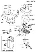 Page A Diagram and Parts List for FH381V CS25 Kawasaki Engine