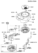 Page D Diagram and Parts List for FH381V CS06 Kawasaki Engine