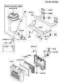 Part Location Diagram of 49070-7016 Kawasaki Muffler-Comp