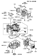 Page E Diagram and Parts List for FH381V DS21 Kawasaki Engine