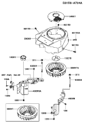Page D Diagram and Parts List for FH381V ES07 Kawasaki Engine