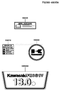 Page H Diagram and Parts List for FH381V DS07 Kawasaki Engine