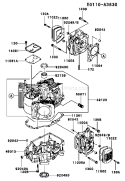 Page E Diagram and Parts List for FH430V AS13 Kawasaki Engine