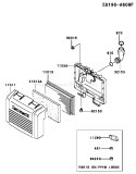 Page A Diagram and Parts List for FH430V AW00 Kawasaki Engine