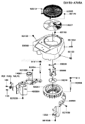 Page D Diagram and Parts List for FH430V AW00 Kawasaki Engine