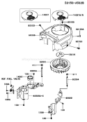 Page D Diagram and Parts List for FH381V BS21 Kawasaki Engine