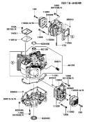 Page E Diagram and Parts List for FH430V AT25 Kawasaki Engine