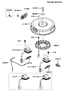 Page F Diagram and Parts List for FH430V BS12 Kawasaki Engine