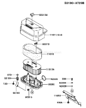 Page A Diagram and Parts List for FH430V CS24 Kawasaki Engine