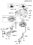 Page D Diagram and Parts List for FH430V CS24 Kawasaki Engine