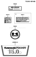 Page H Diagram and Parts List for FH430V DS08 Kawasaki Engine