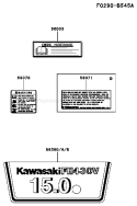 Page H Diagram and Parts List for FH430V DS11 Kawasaki Engine