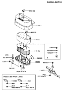 Page A Diagram and Parts List for FH381V CS23 Kawasaki Engine
