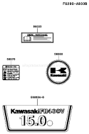Page H Diagram and Parts List for FH430V ES06 Kawasaki Engine