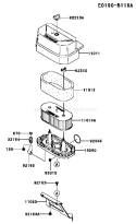 Page A Diagram and Parts List for FH430V ES24 Kawasaki Engine