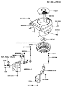 Page D Diagram and Parts List for FH430V ES28 Kawasaki Engine