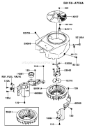 Page D Diagram and Parts List for FH430V GS51 Kawasaki Engine