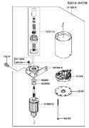 Page K Diagram and Parts List for FH430V JS51 Kawasaki Engine