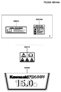 Part Location Diagram of 56080-7016 Kawasaki Label-Brand